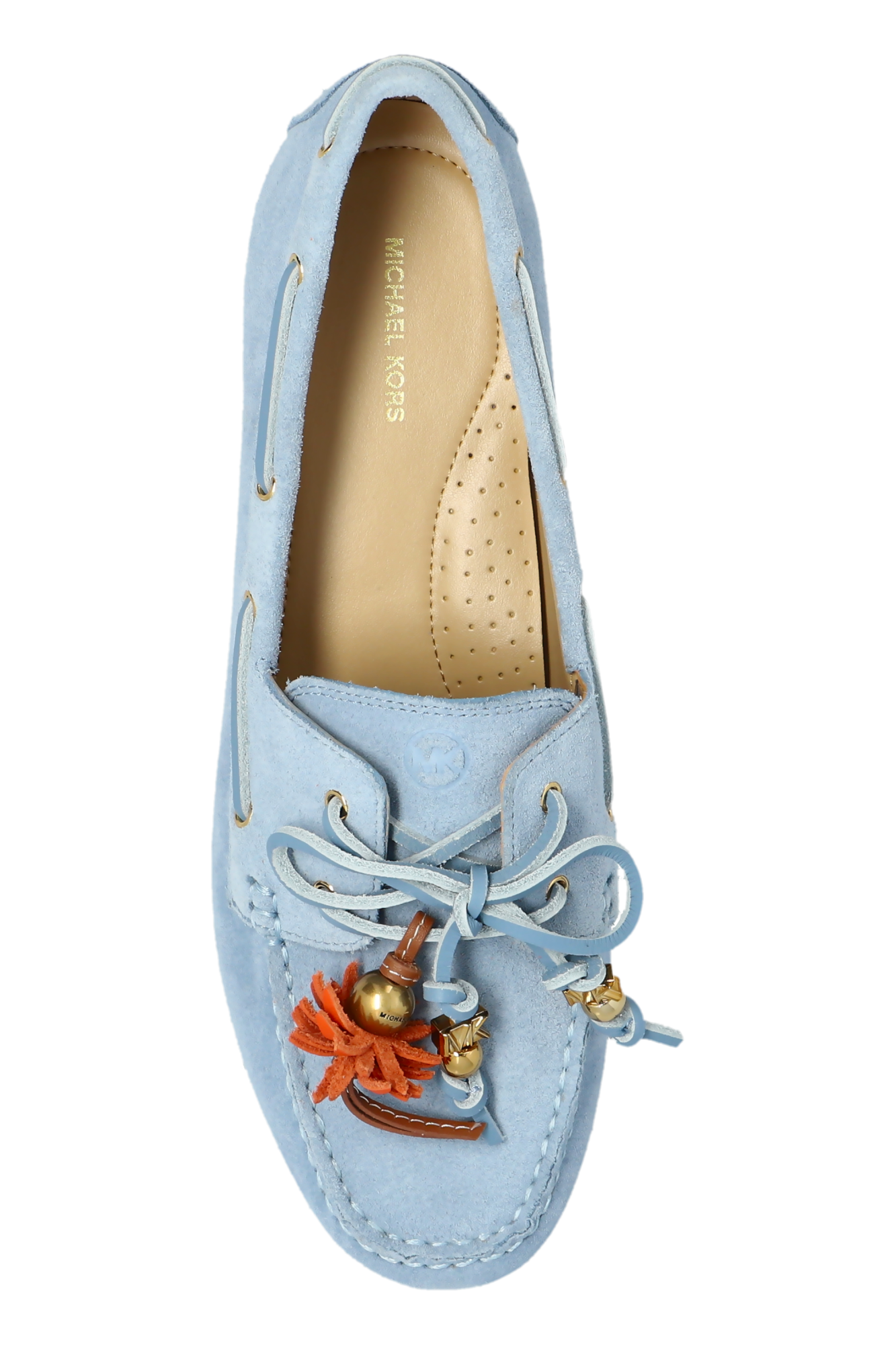 Michael Kors ライトブルーローファー Michael Michael Kors Suede loafers `Fallon` | Women's | Vitkac